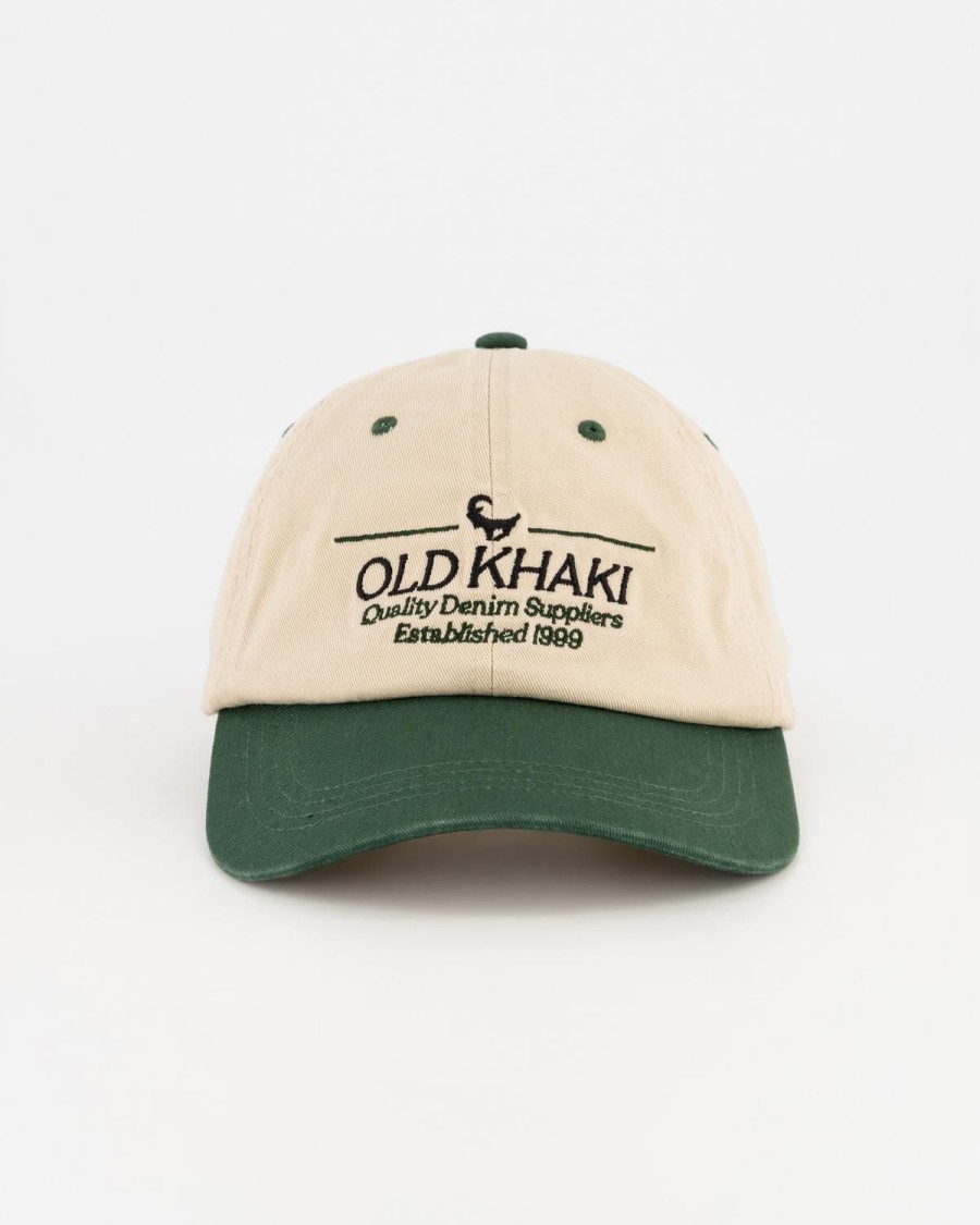 Old Khaki Headwear | Men'S Zanda Colour-Block Peak Cap Milk