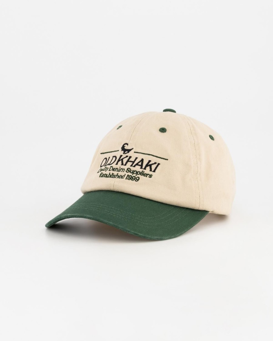 Old Khaki Headwear | Men'S Zanda Colour-Block Peak Cap Milk