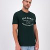 Old Khaki T-Shirts | Men'S Maison Embroidery T-Shirt Dark Green