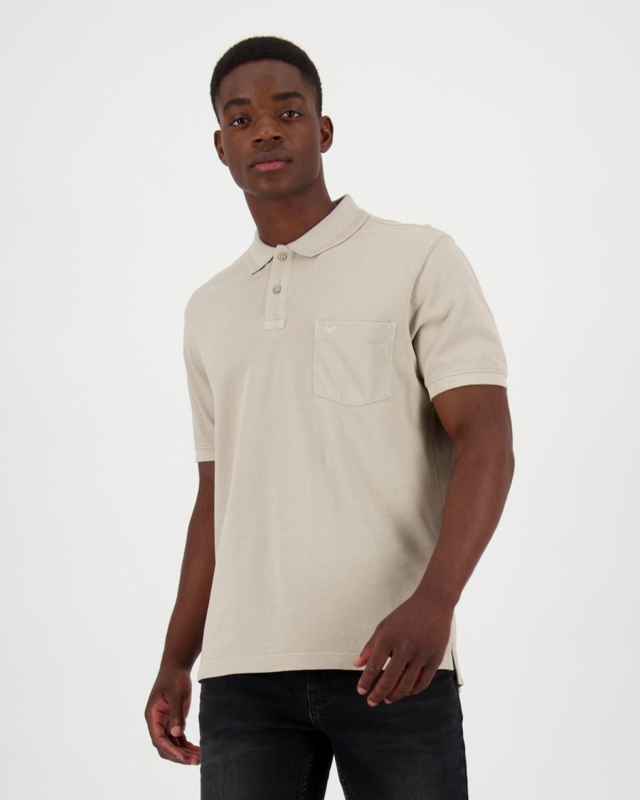 Old Khaki Golfers | Men'S Mark Relaxed Fit Golfer Stone