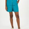 Old Khaki Shorts | Amber Linen Shorts Teal