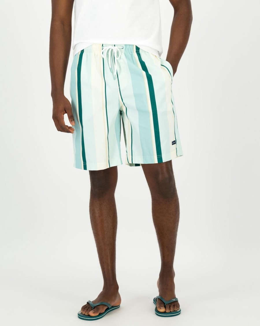 Old Khaki Shorts | Men'S Jon Swim Shorts Aqua