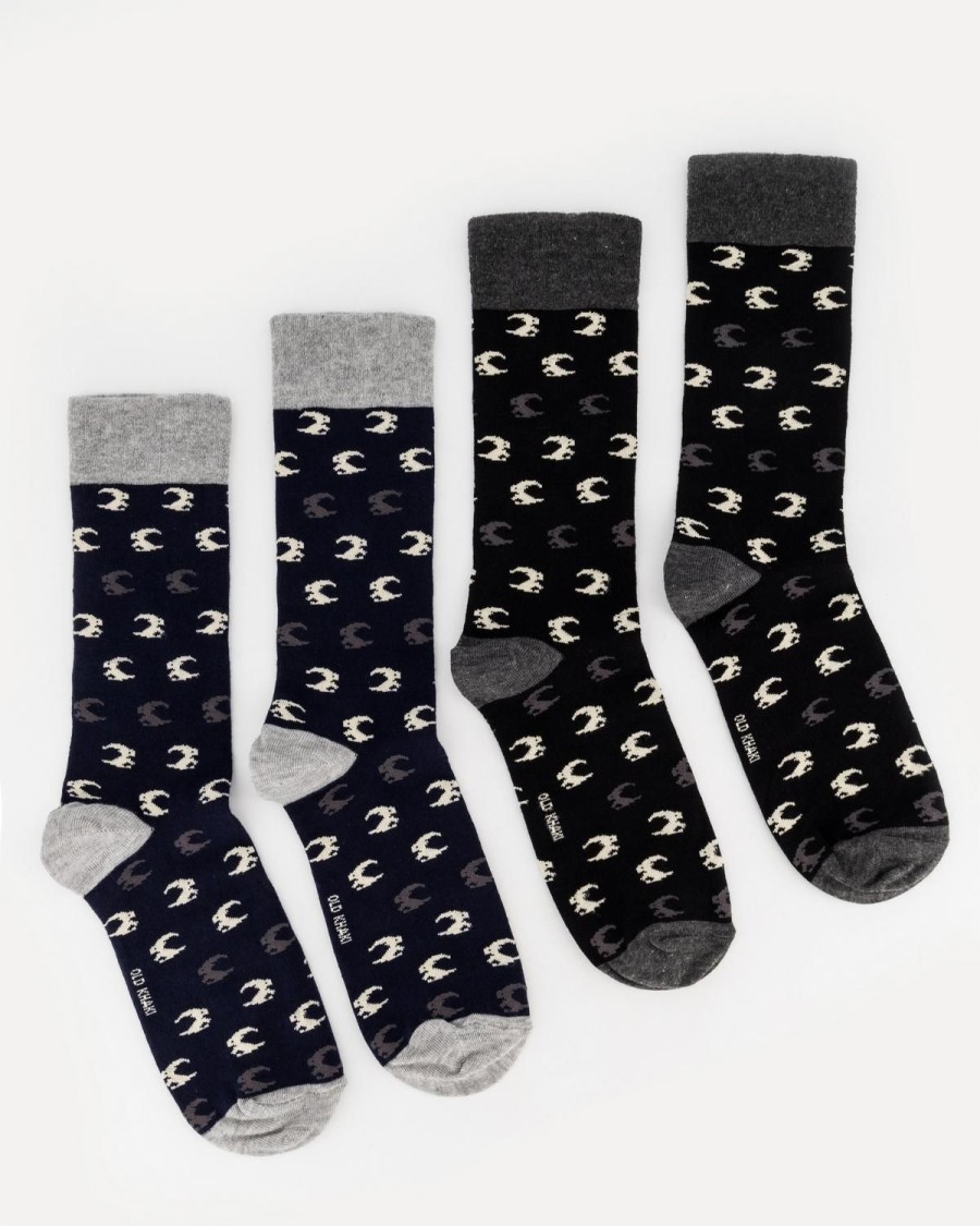Old Khaki Socks & Underwear | Men'S Bruno All-Over Groat Sock Navy