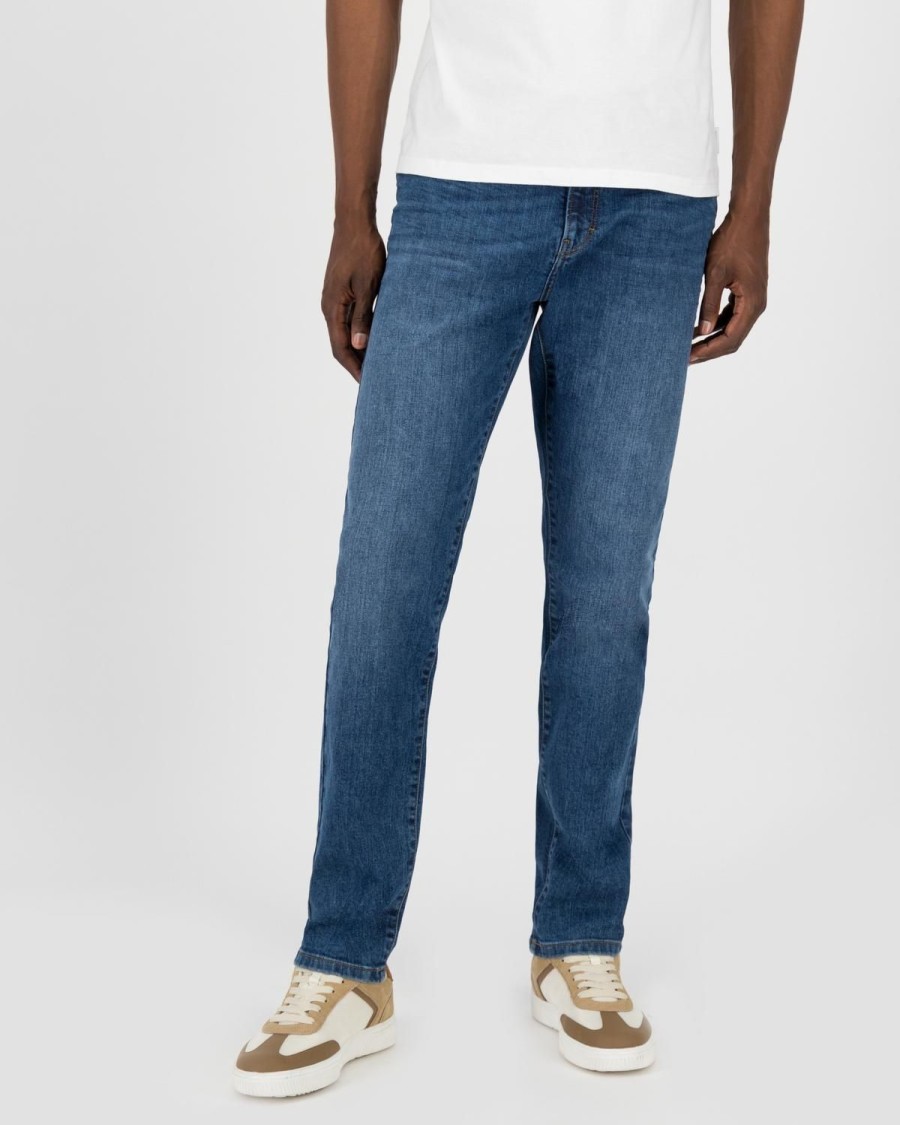 Old Khaki Denim | Men'S Mayson Slim Recycled Denim Mid Blue