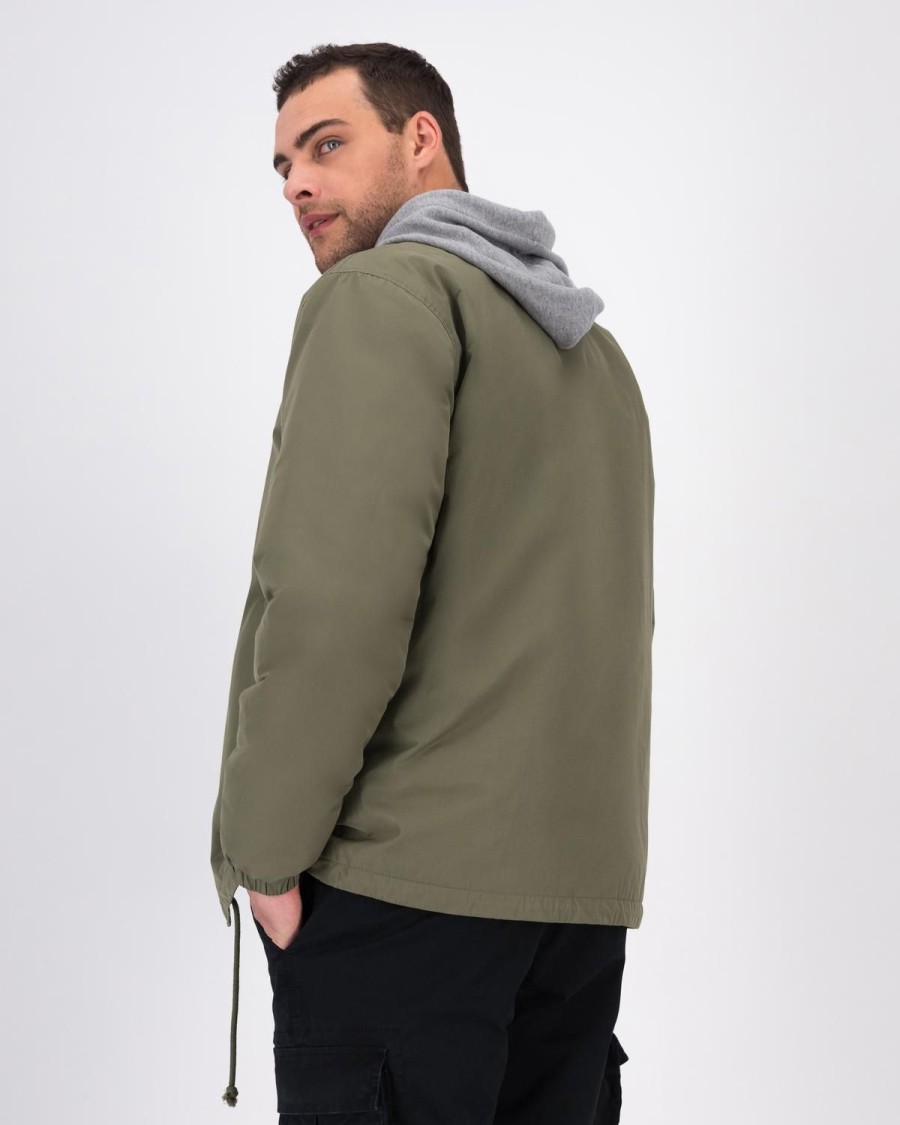 Old Khaki Jackets | Men'S Mandla Coach Jacket Olive