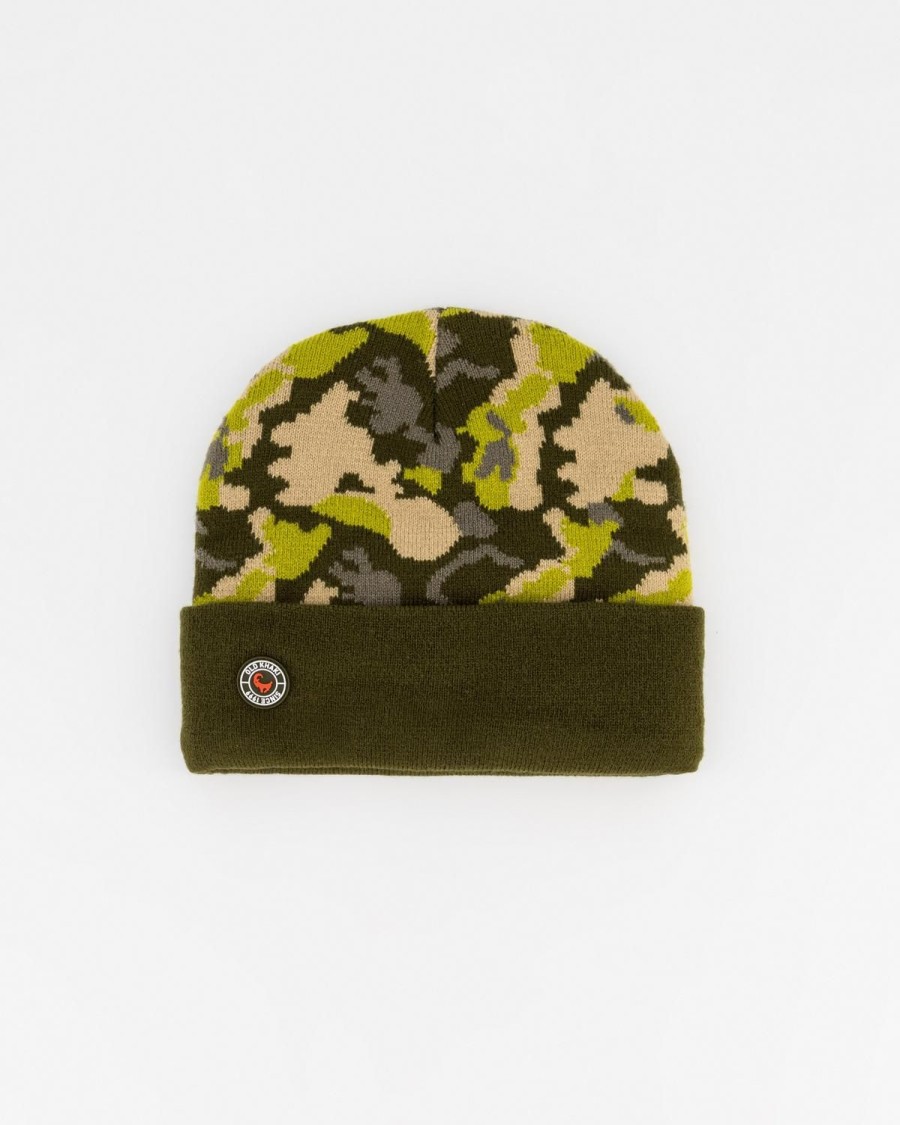 Old Khaki Headwear | Men'S Thando Camo Intarsia Knit Beanie Green
