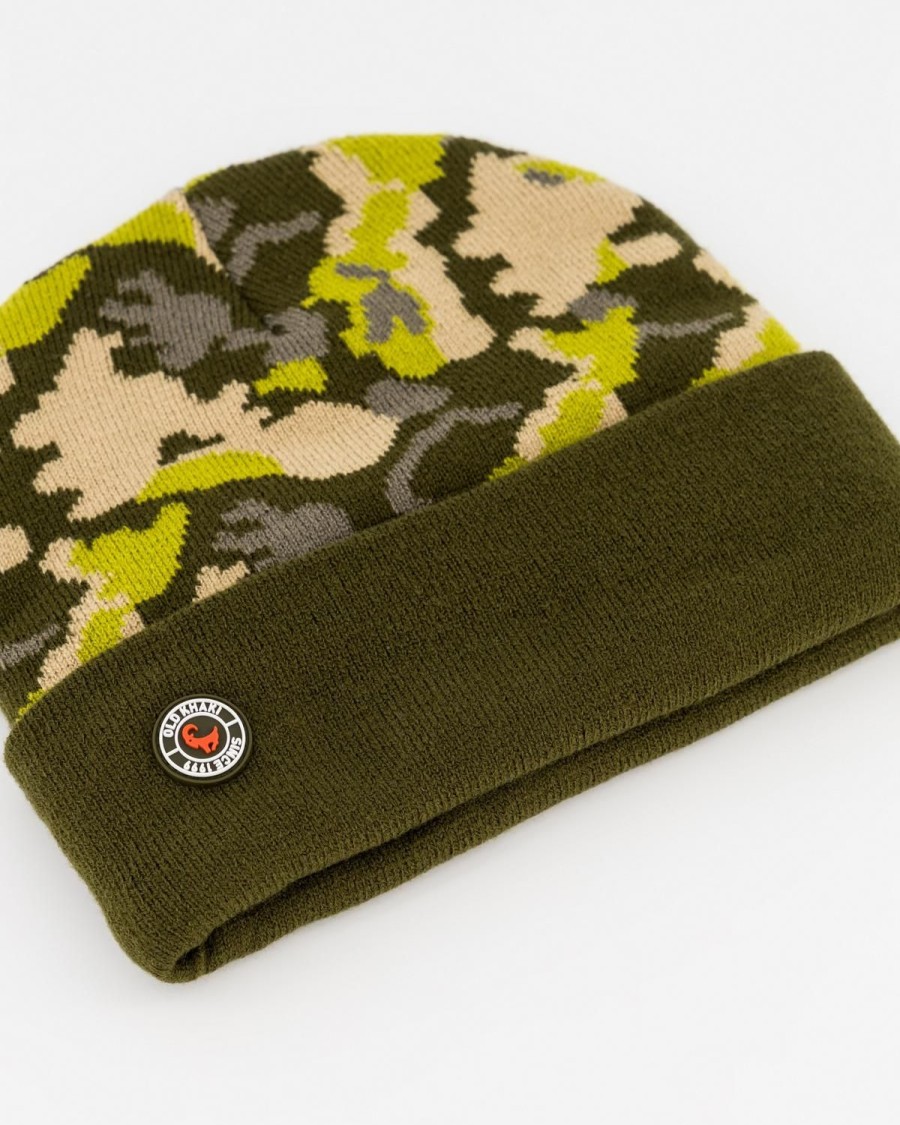 Old Khaki Headwear | Men'S Thando Camo Intarsia Knit Beanie Green