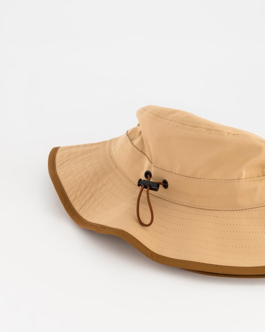 Old Khaki Headwear | Men'S Theodore Drawstring Bucket Hat Stone