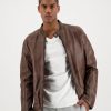 Old Khaki Jackets | Men'S Cam Leather Jacket Brown