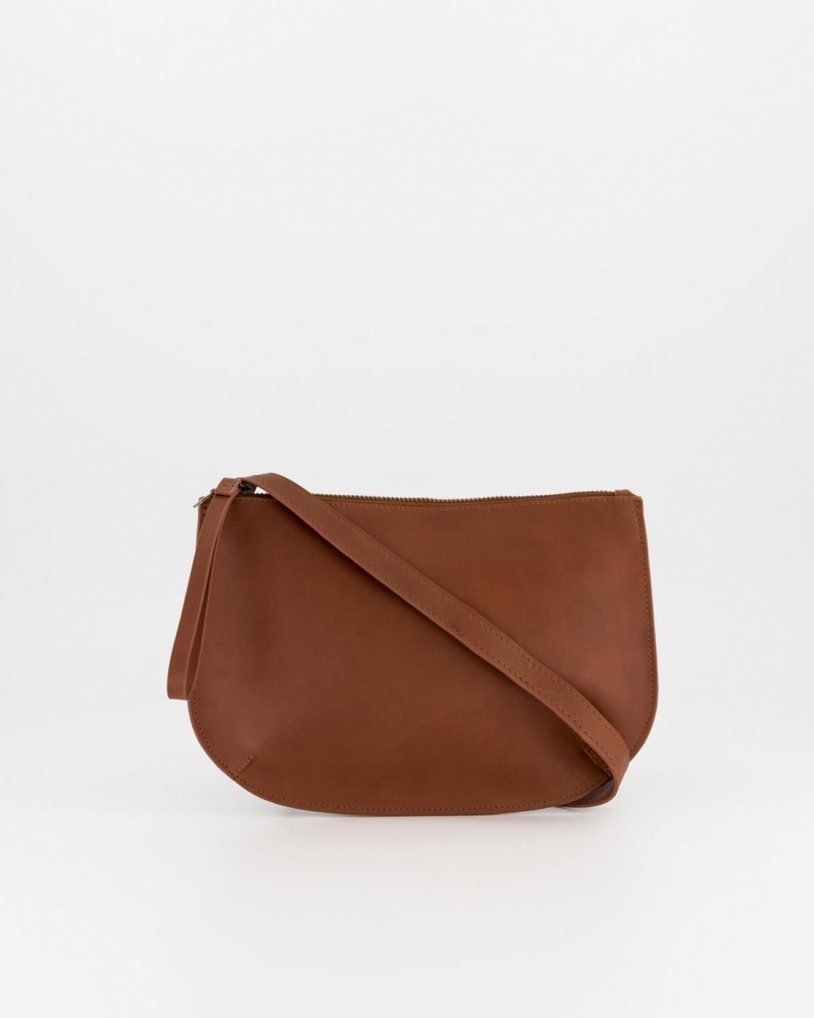 Old Khaki Bags & Purses | Women'S Serenity Cross-Body Leather Bag Tan