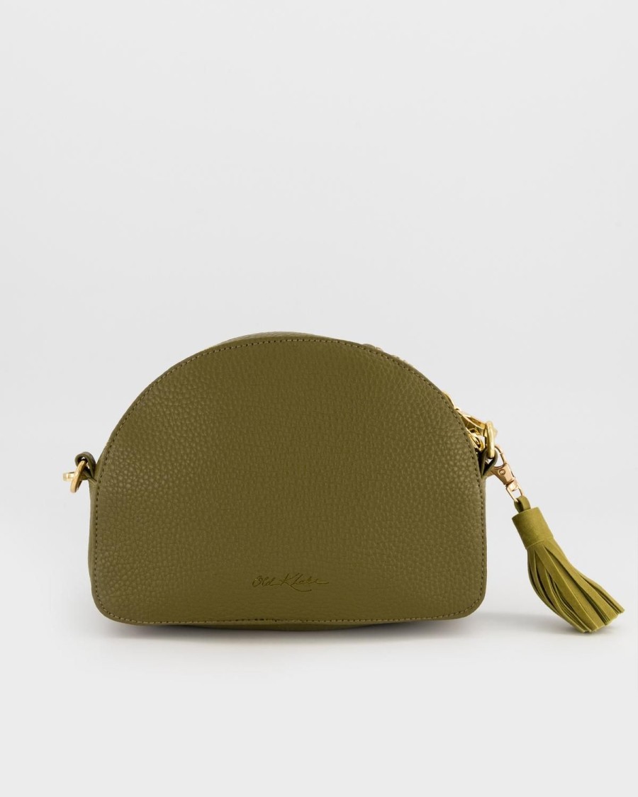 Old Khaki Bags & Purses | Women'S Zantia Dome Textured Cross-Body Bag Green