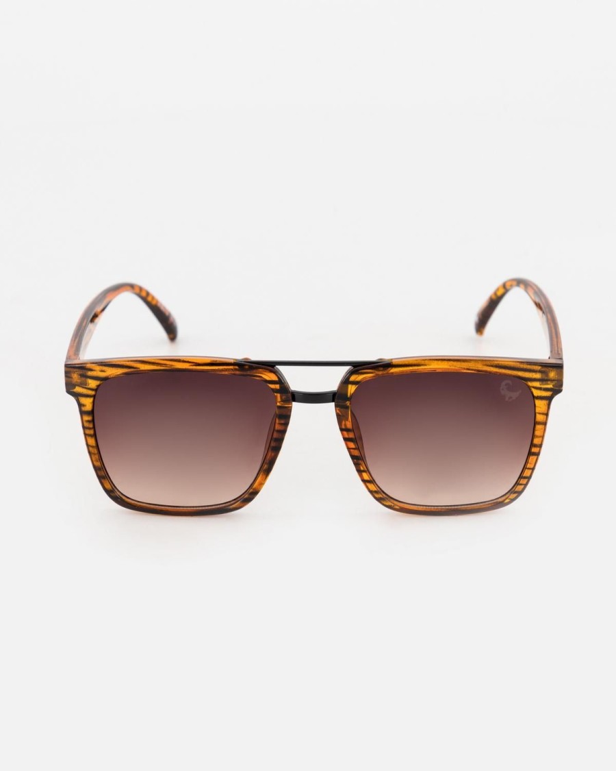 Old Khaki Sunglasses | Men'S Woodgrain Sunglasses Brown