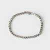 Old Khaki Jewellery | Men'S Stainless Steel Rounded Chain Bracelet Silver