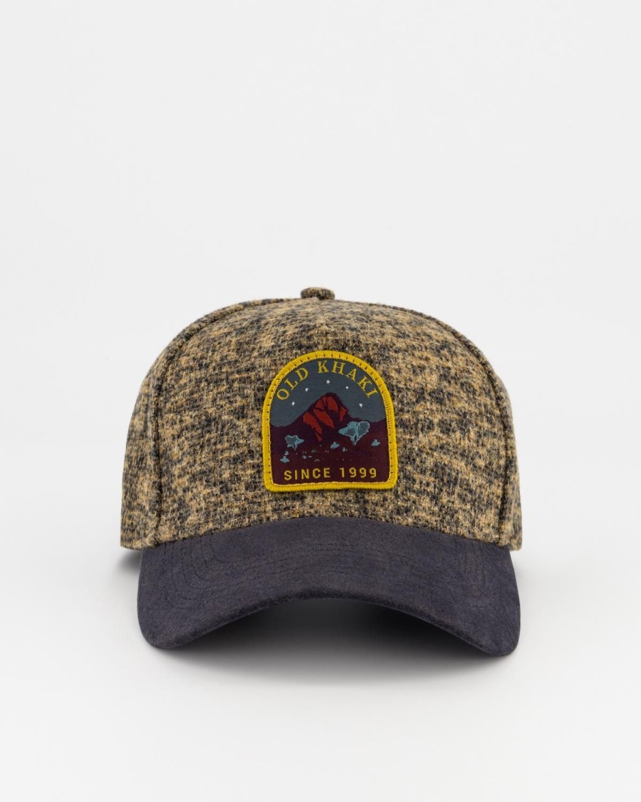 Old Khaki Headwear | Men'S Rico Colour-Block Peak Cap Brown