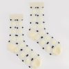 Old Khaki Socks | Women'S Dina Abstract Dot Mesh Socks Milk
