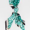 Old Khaki Scarves & Kimonos | Women'S Zanna Square Leaf Print Scarf Milk