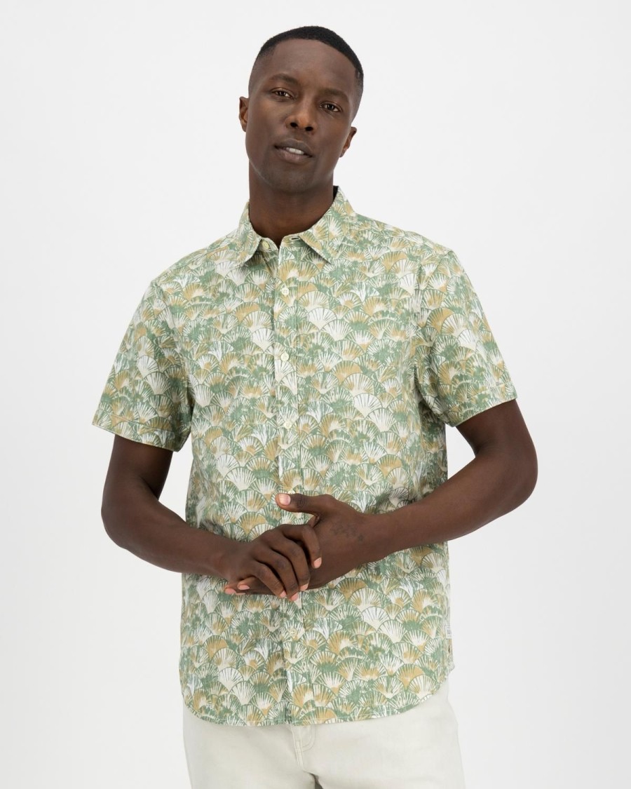 Old Khaki Shirts | Men'S Wane Regular Fit Shirt Stone