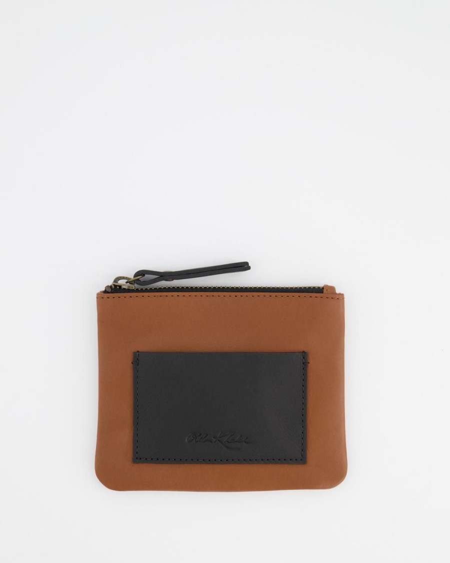 Old Khaki Bags & Purses | Women'S Greta Pocket Leather Pouch Tan