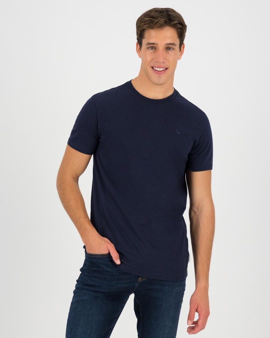 Old Khaki T-Shirts | Men'S Neil Standard Fit T-Shirt Navy