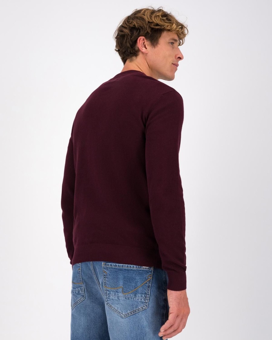 Old Khaki Knitwear | Men'S Holmes Knit Burgundy