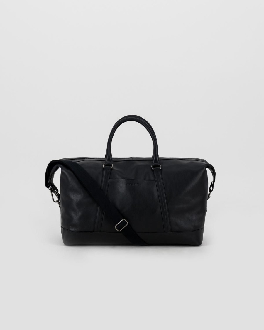 Old Khaki Bags & Wallets | Uni Rami Leather Weekender Bag Black