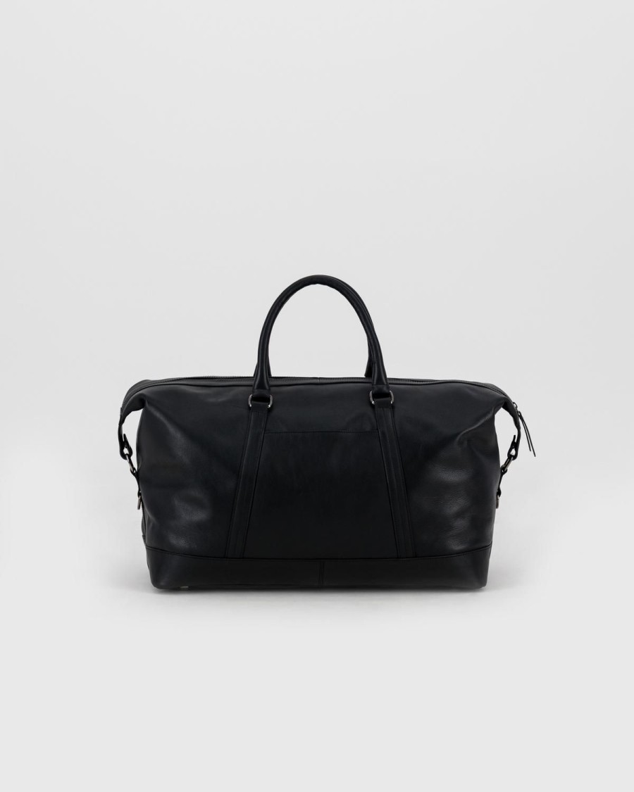 Old Khaki Bags & Wallets | Uni Rami Leather Weekender Bag Black