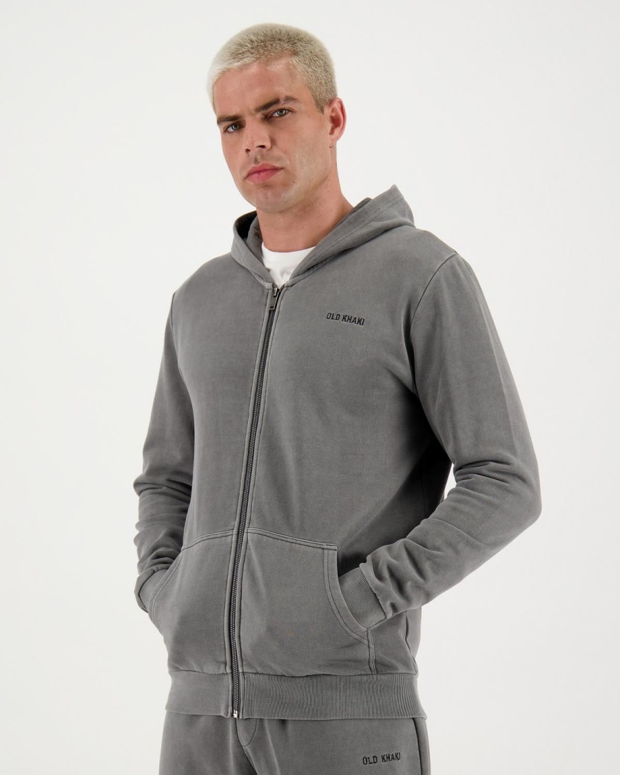 Old Khaki Sweats | Men'S Leo Hoodie Black