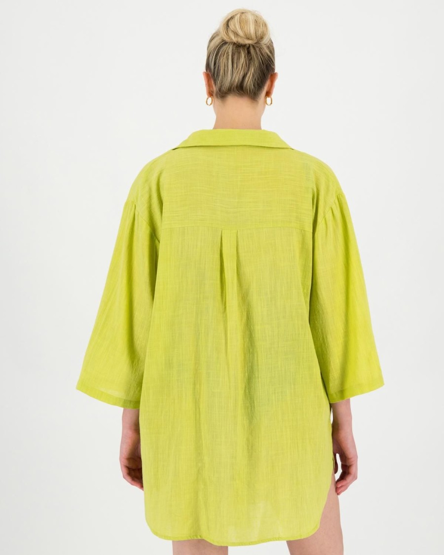 Old Khaki Scarves & Kimonos | Women'S Simmy Knot Kimono Green