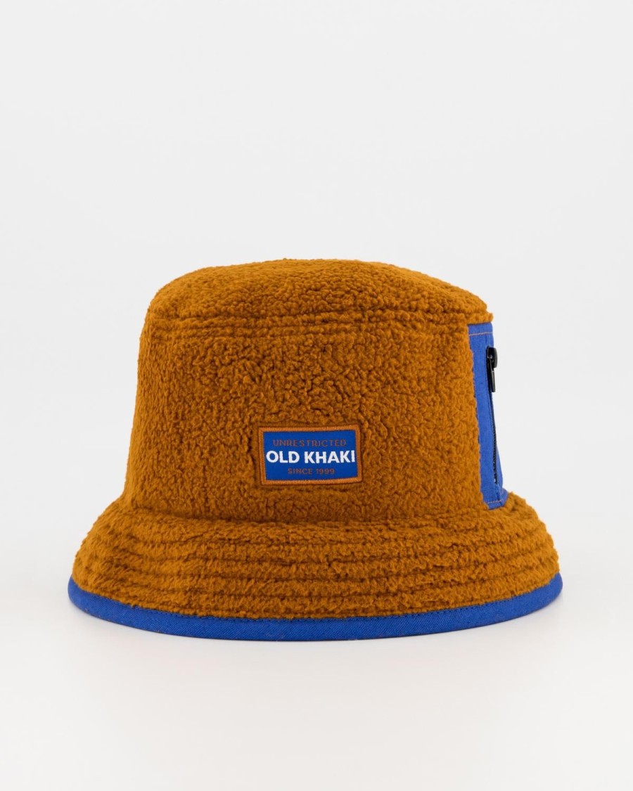 Old Khaki Headwear | Men'S Tyler Fleece Bucket Hat Brown