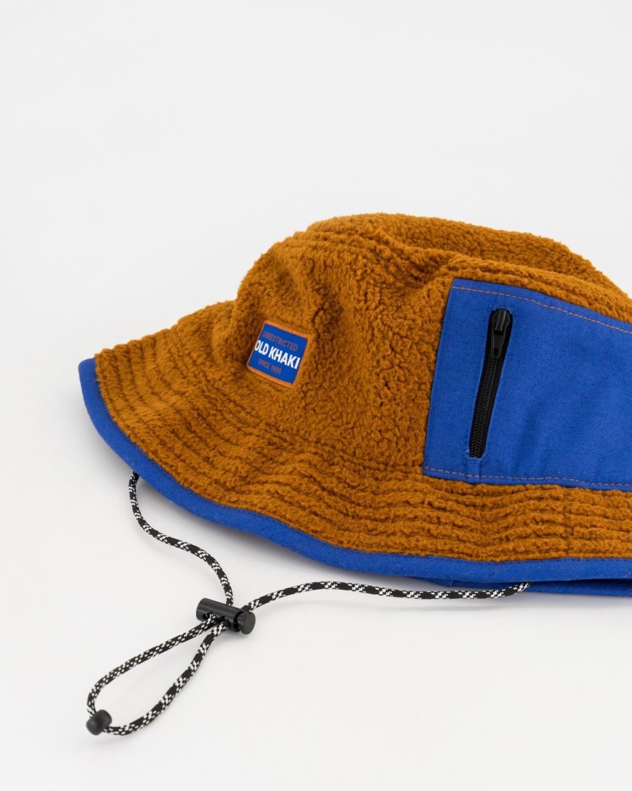 Old Khaki Headwear | Men'S Tyler Fleece Bucket Hat Brown