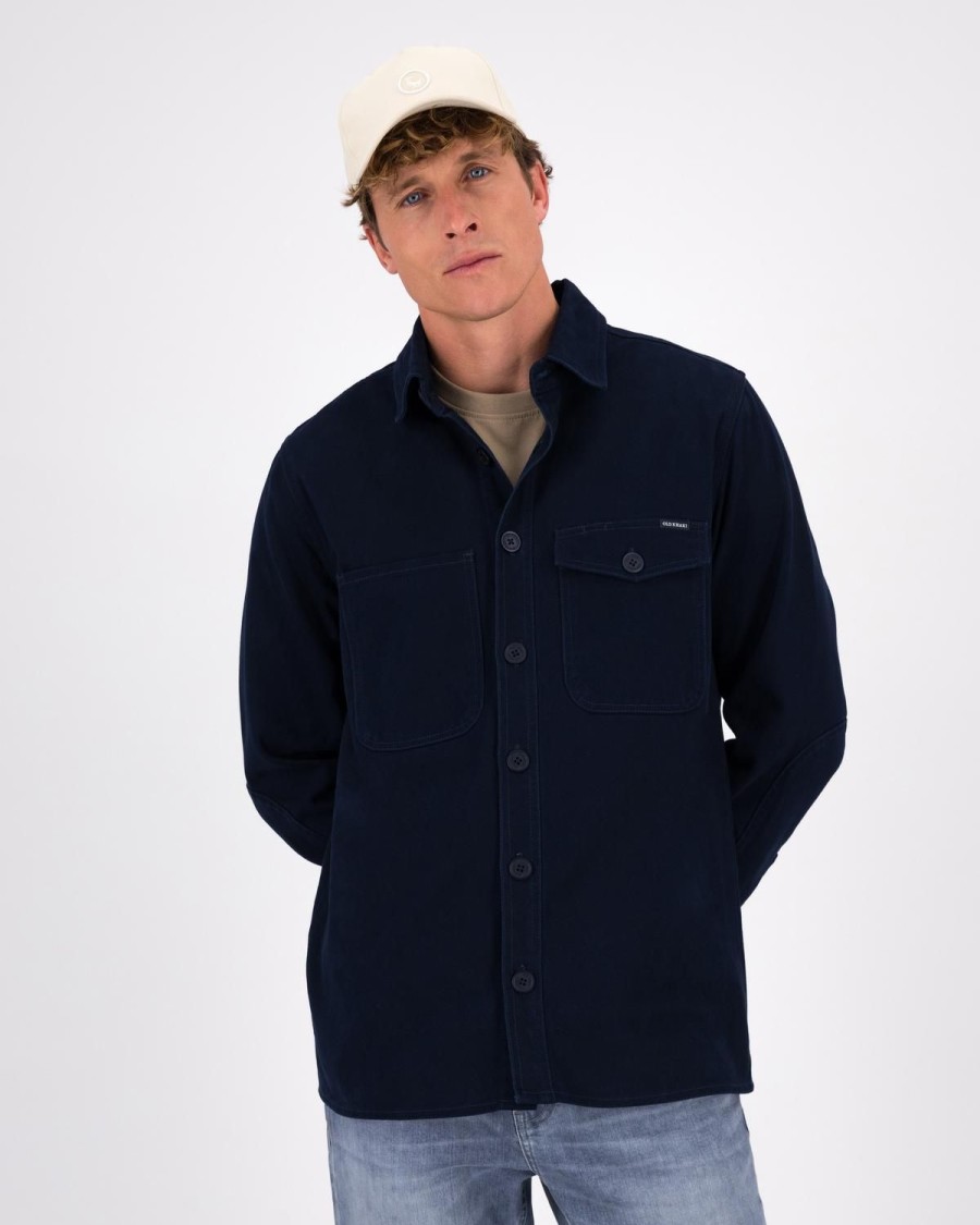 Old Khaki Jackets | Men'S Ronald Shacket Navy