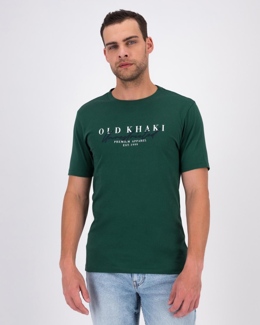 Old Khaki T-Shirts | Men'S Riley Standard Fit T-Shirt Green
