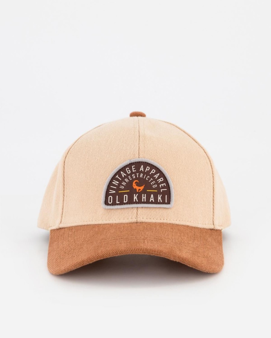 Old Khaki Headwear | Men'S Thiago Embroidered Badge Cap Stone