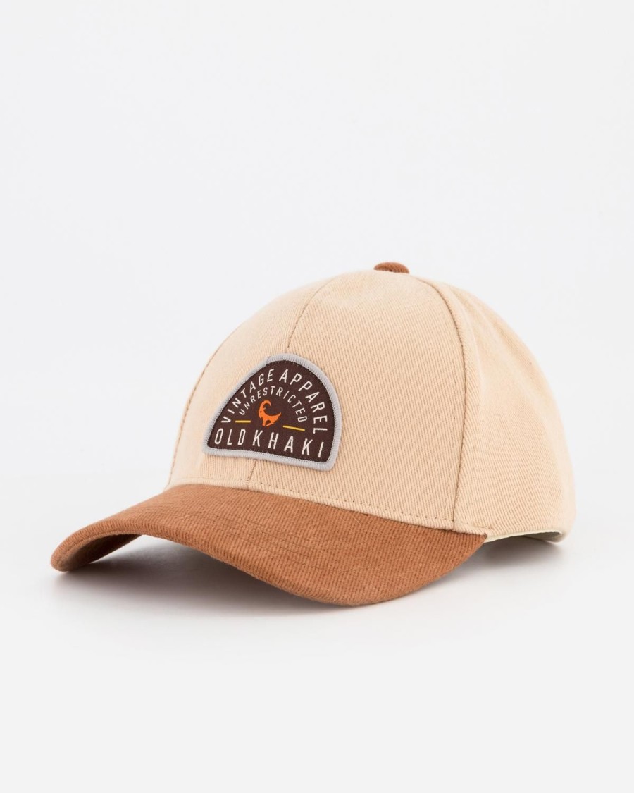 Old Khaki Headwear | Men'S Thiago Embroidered Badge Cap Stone