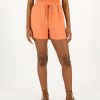 Old Khaki Shorts | Women'S Maya Linen Shorts Rust