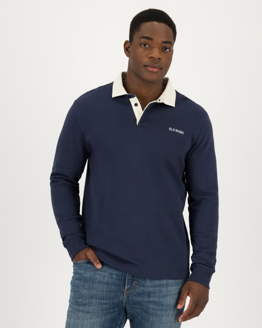Old Khaki Sweats | Men'S Rodney Rugby Sweat Navy