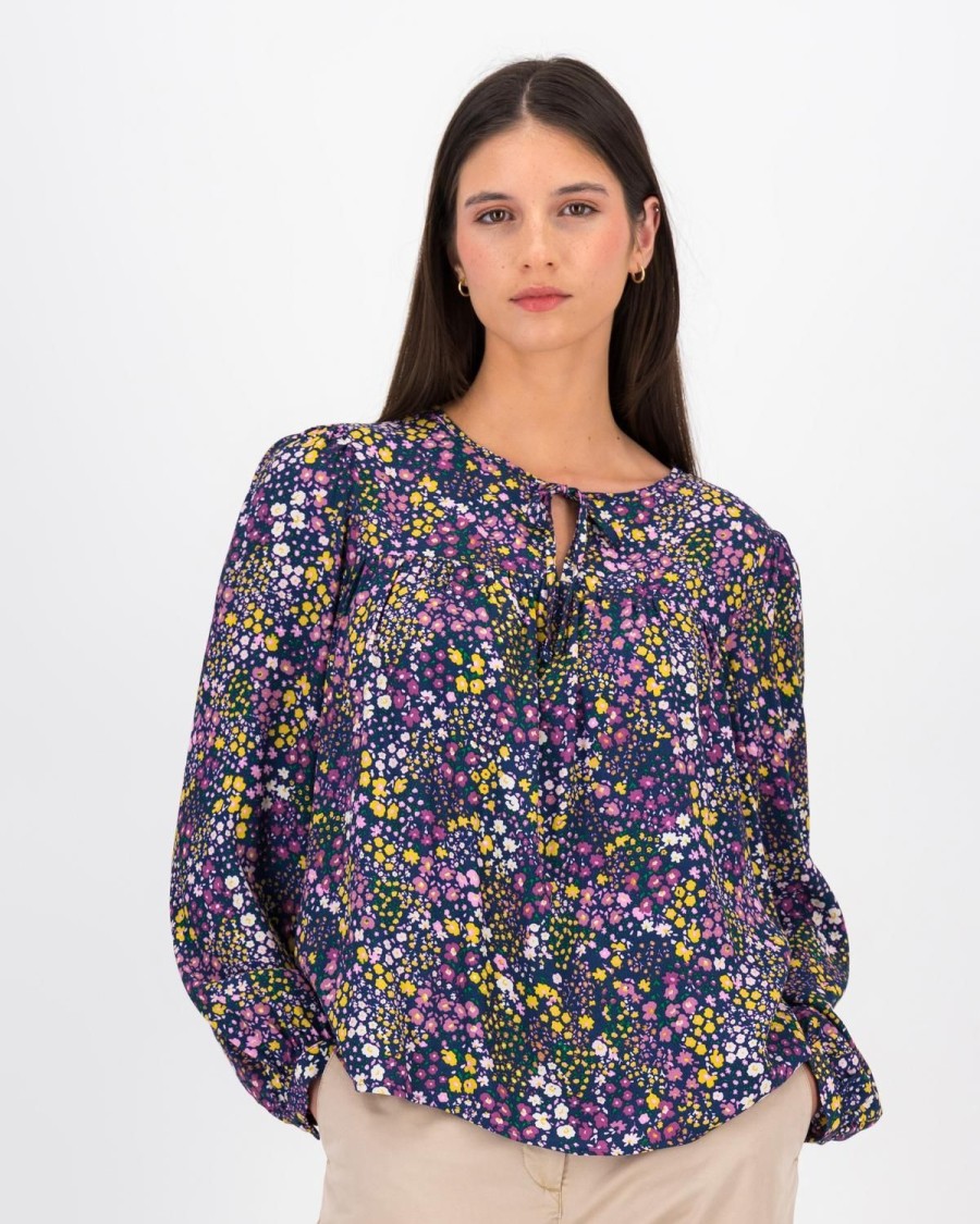 Old Khaki Shirts & Blouses | Women'S Luna Popover Blouse Assorted