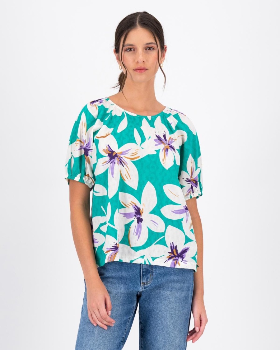 Old Khaki Shirts & Blouses | Women'S Hannah Popover Blouse Assorted