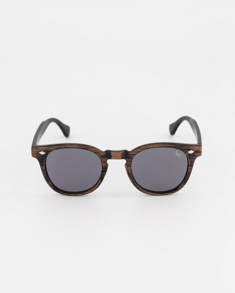 Old Khaki Sunglasses | Men'S Wood Effect Wayfarer Sunglasses Brown
